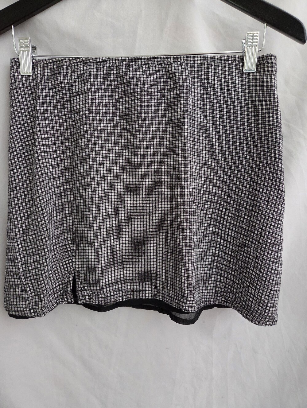 American Eagle Outfitters Black & White Mini Check Skirt